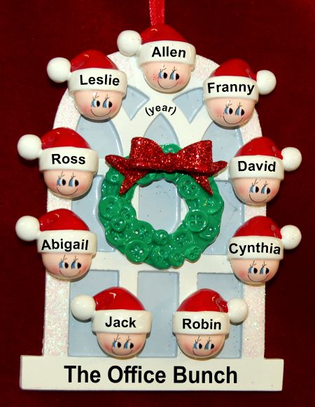 Large Group Christmas Ornament Holiday Cheer for 9 Personalized FREE at PersonalizedOrnamentsMarket.com by Russell Rhodes