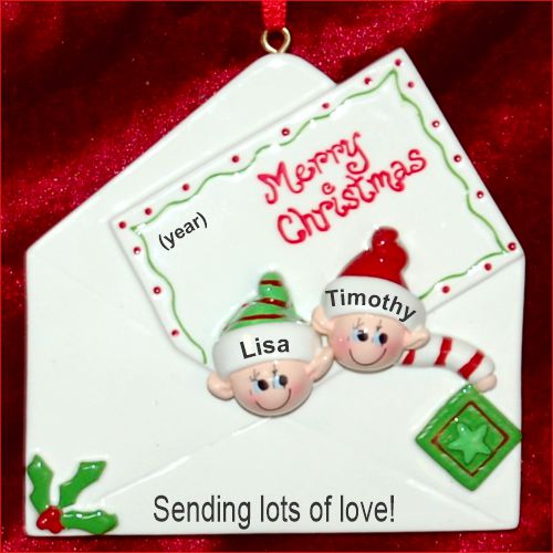 Personalized Grandparents Christmas Ornament Greetings 2 Grandkids Personalized by RussellRhodes.com