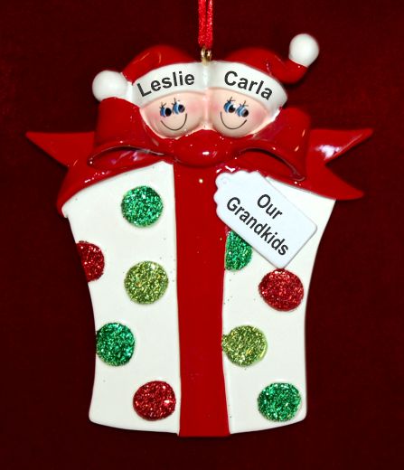 Grandparents Christmas Ornament Xmas Gift 2 Grandkids Personalized by RussellRhodes.com