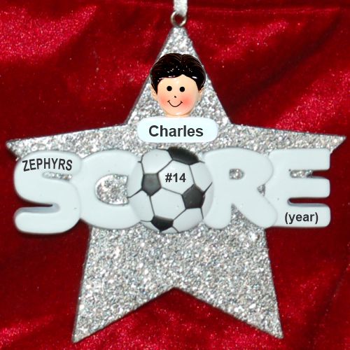 Soccer Ornament for Boy or Girl Personalized by RussellRhodes.com