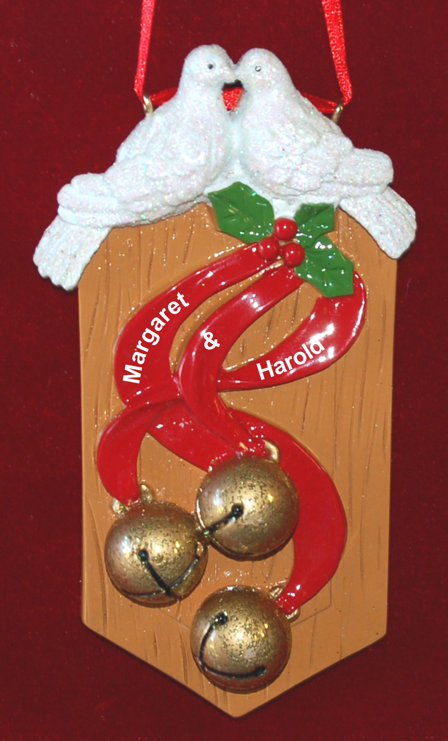 Our First Christmas Together Christmas Ornament Love Birds Personalized by RussellRhodes.com