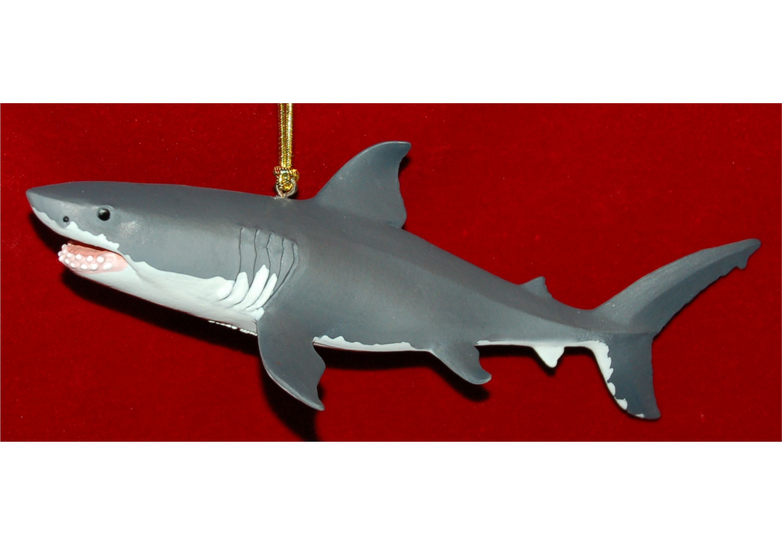 Great White Shark Christmas Ornament Personalized by RussellRhodes.com