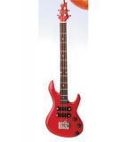 Red Bass Guitar Christmas Ornament Personalized FREE at PersonalizedOrnamentsMarket.com by Russell Rhodes