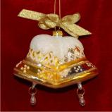 Gold Bells Glass Christmas Ornament Personalized FREE at PersonalizedOrnamentsMarket.com by Russell Rhodes