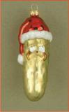 Hide-Me Pickle Glass Christmas Ornament Personalized FREE at PersonalizedOrnamentsMarket.com by Russell Rhodes