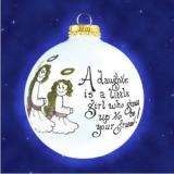 Mother & Daughter Christmas Ornament Personalized FREE at PersonalizedOrnamentsMarket.com by Russell Rhodes