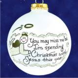 In Memory of Dad Christmas Ornament Personalized FREE at PersonalizedOrnamentsMarket.com by Russell Rhodes