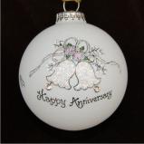 Ringing in Our Anniversary Christmas Ornament Personalized FREE at PersonalizedOrnamentsMarket.com by Russell Rhodes