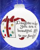 I Love My Daughter-in-Law Christmas Ornament Personalized FREE at PersonalizedOrnamentsMarket.com by Russell Rhodes