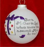 Much Loved Mother-in-Law Christmas Ornament Personalized FREE at PersonalizedOrnamentsMarket.com by Russell Rhodes