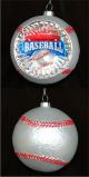 Baseball Reflector Christmas Ornament Personalized FREE at PersonalizedOrnamentsMarket.com by Russell Rhodes