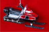 Superfast Snowmobile Glass Christmas Ornament Personalized FREE at PersonalizedOrnamentsMarket.com by Russell Rhodes