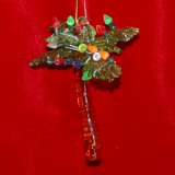 Holiday Palm Tree Christmas Ornament Personalized FREE at PersonalizedOrnamentsMarket.com by Russell Rhodes