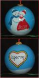 Joyfully Expecting Couple Glass Christmas Ornament Personalized FREE at PersonalizedOrnamentsMarket.com by Russell Rhodes