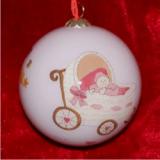 Baby Buggy for Girls Glass Ball Christmas Ornament Personalized FREE at PersonalizedOrnamentsMarket.com by Russell Rhodes