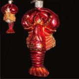 Lobster Blown Glass Christmas Ornament Personalized FREE at PersonalizedOrnamentsMarket.com by Russell Rhodes