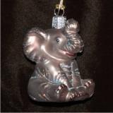 Baby Elephant Glass Christmas Ornament Personalized FREE at PersonalizedOrnamentsMarket.com by Russell Rhodes