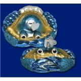 Blue Crab Blown Glass Christmas Ornament Personalized FREE at PersonalizedOrnamentsMarket.com by Russell Rhodes