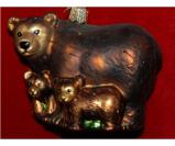 Bear with Cubs Personalized Christmas Ornament Personalized FREE at PersonalizedOrnamentsMarket.com by Russell Rhodes