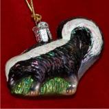 Skunk Christmas Ornament Personalized FREE at PersonalizedOrnamentsMarket.com by Russell Rhodes