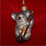 Koala Bear Glass Christmas Ornament Personalized FREE at PersonalizedOrnamentsMarket.com by Russell Rhodes