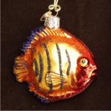 Flaming Angel Fish Christmas Ornament Personalized FREE at PersonalizedOrnamentsMarket.com by Russell Rhodes