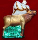 Elk Christmas Ornament Personalized FREE at PersonalizedOrnamentsMarket.com by Russell Rhodes