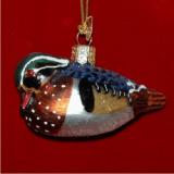 Woody Wood Duck Glass Christmas Ornament Personalized FREE at PersonalizedOrnamentsMarket.com by Russell Rhodes