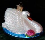 Monet's Graceful Swan Christmas Ornament Personalized FREE at PersonalizedOrnamentsMarket.com by Russell Rhodes