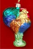 Heirloom Rooster Glass Christmas Ornament Personalized FREE at PersonalizedOrnamentsMarket.com by Russell Rhodes