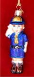 Lil' Scout Christmas Ornament Personalized FREE at PersonalizedOrnamentsMarket.com by Russell Rhodes