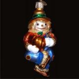 Scarecrow Glass Christmas Ornament Personalized FREE at PersonalizedOrnamentsMarket.com by Russell Rhodes