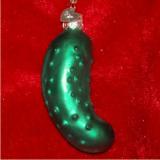 Pickle Blown Glass Christmas Ornament Personalized FREE at PersonalizedOrnamentsMarket.com by Russell Rhodes