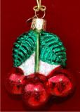 Cherries Glass Christmas Ornament Personalized FREE at PersonalizedOrnamentsMarket.com by Russell Rhodes