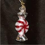 Peppermint Candy Glass Christmas Ornament Personalized FREE at PersonalizedOrnamentsMarket.com by Russell Rhodes