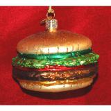 GLASS-GOCheeseburger Christmas Ornament Personalized FREE at PersonalizedOrnamentsMarket.com by Russell Rhodes