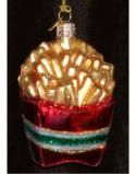 French Fries Glass Christmas Ornament Personalized FREE at PersonalizedOrnamentsMarket.com by Russell Rhodes