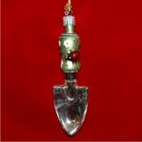 Gardening Trowel Glass Christmas Ornament Personalized FREE at PersonalizedOrnamentsMarket.com by Russell Rhodes