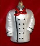 Chef's Coat Christmas Ornament Personalized FREE at PersonalizedOrnamentsMarket.com by Russell Rhodes