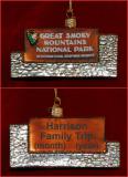 Great Smoky Mountains National Park Christmas Ornament Personalized FREE at PersonalizedOrnamentsMarket.com by Russell Rhodes