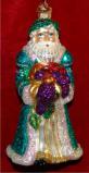 Bountiful Father Christmas Glass Christmas Ornament Personalized FREE at PersonalizedOrnamentsMarket.com by Russell Rhodes