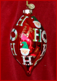 Ho Ho Ho Holiday Christmas Ornament Personalized FREE at PersonalizedOrnamentsMarket.com by Russell Rhodes