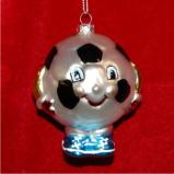 Soccer for Kids Glass Christmas Ornament Personalized FREE at PersonalizedOrnamentsMarket.com by Russell Rhodes