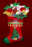 Stocking Christmas Ornament Personalized FREE at PersonalizedOrnamentsMarket.com by Russell Rhodes