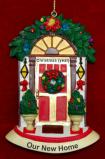 New Home for the Holidays Christmas Ornament Personalized FREE at PersonalizedOrnamentsMarket.com by Russell Rhodes