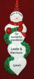 Lots of Love for 2 Grandchildren Christmas Ornament Personalized FREE at PersonalizedOrnamentsMarket.com by Russell Rhodes