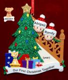 Our First Family Christmas Tree Christmas Ornament with 1 Dog, Cat, Pets Custom Add-on Personalized FREE at PersonalizedOrnamentsMarket.com by Russell Rhodes