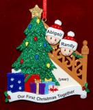 Our First Family Tree Christmas Ornament Personalized FREE at PersonalizedOrnamentsMarket.com by Russell Rhodes