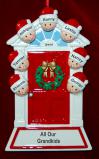 Grandparents, Grandkids Christmas Ornament for 7 Personalized FREE at PersonalizedOrnamentsMarket.com by Russell Rhodes