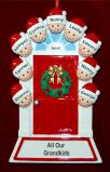 Family of 9 Christmas Ornament for 9 Personalized FREE at PersonalizedOrnamentsMarket.com by Russell Rhodes